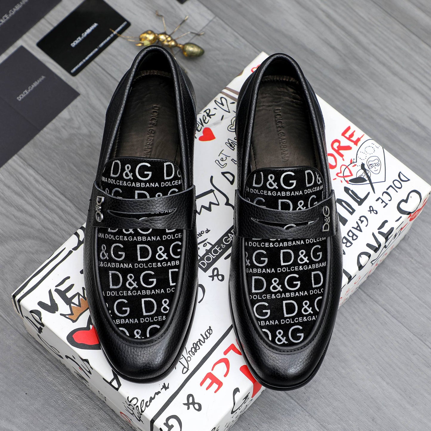 D*G 2026 Luxury Genuine Leather Casual Sneakers - Italian Designer Unisex Shoes