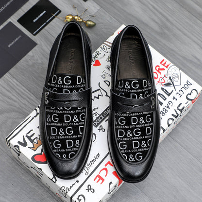 D*G 2026 Luxury Genuine Leather Casual Sneakers - Italian Designer Unisex Shoes