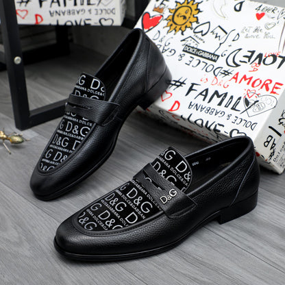 D*G 2026 Luxury Genuine Leather Casual Sneakers - Italian Designer Unisex Shoes