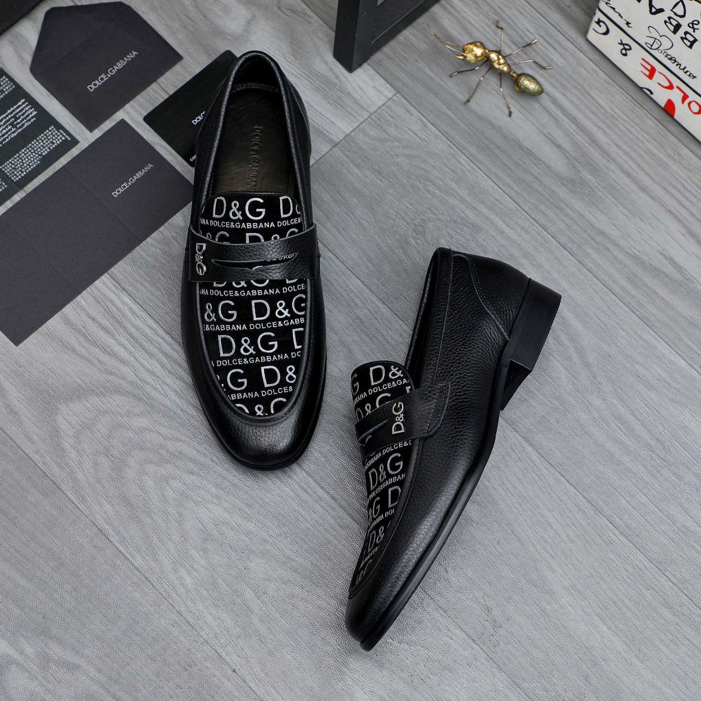 D*G 2026 Luxury Genuine Leather Casual Sneakers - Italian Designer Unisex Shoes
