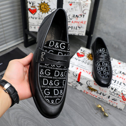 D*G 2026 Luxury Genuine Leather Casual Sneakers - Italian Designer Unisex Shoes