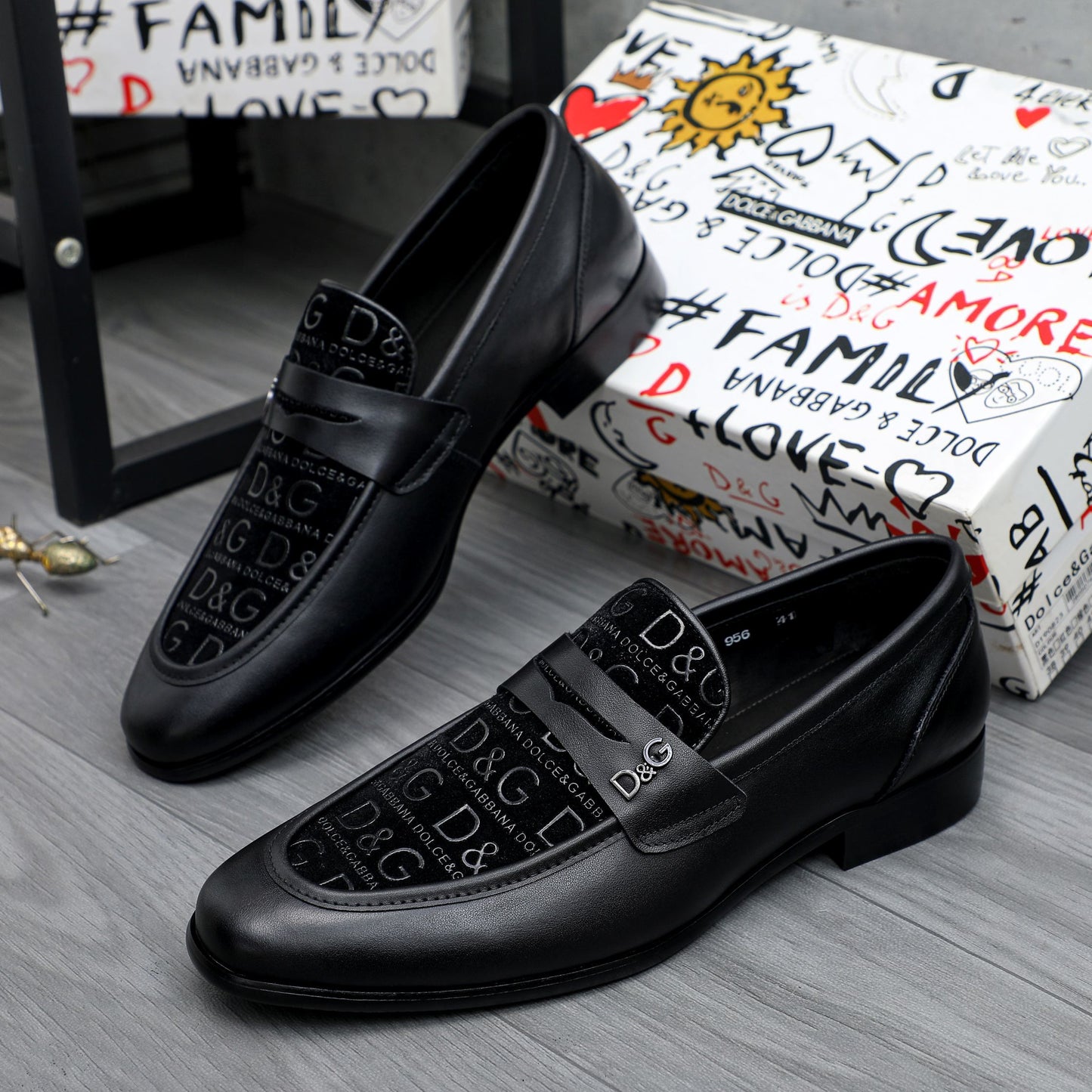 D*G 2026 Luxury Genuine Leather Casual Sneakers - Italian Designer Unisex Shoes