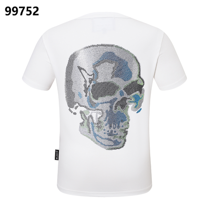 P**P Men's Brand Loyalist Logo Emblem T-Shirt | Black White