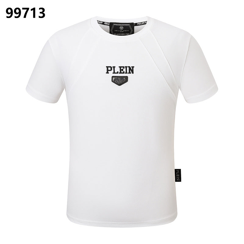 P**P Men's Active Comfort Logo Emblem T-Shirt | Black White
