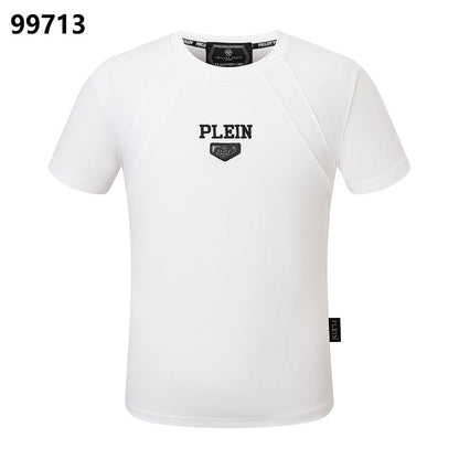 P**P Men's Active Comfort Logo Emblem T-Shirt | Black White