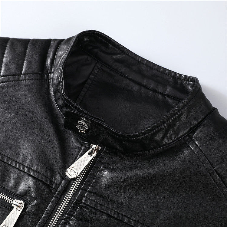NEW-PP Leather Jacket