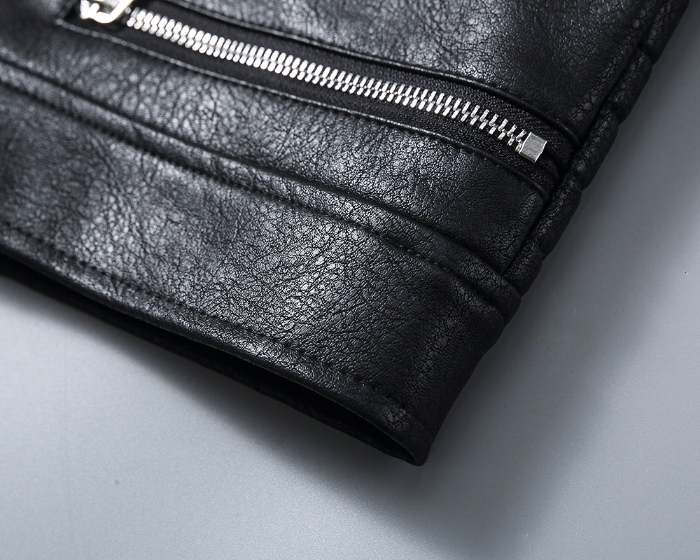 NEW-PP Leather Jacket