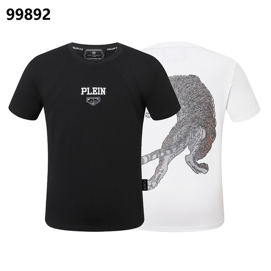 P**P Men's Personal Trainer Wellness Logo Emblem T-Shirt | Black White
