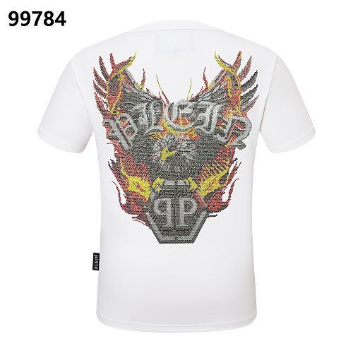 P**P Men's Nightlife Logo Emblem T-Shirt | Black White