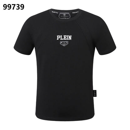 P**P Men's Night Out Logo Emblem T-Shirt | Black White
