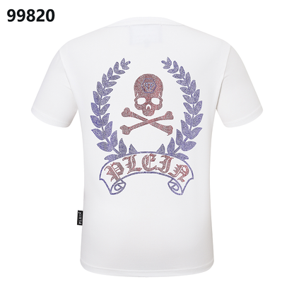 P**P Men's Wedding Guest Logo Emblem T-Shirt | Black White