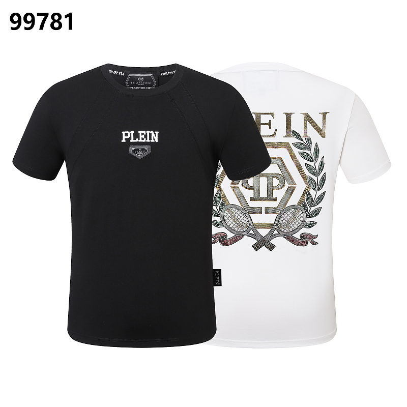 P**P Men's Holiday Gift Logo Emblem T-Shirt | Black White