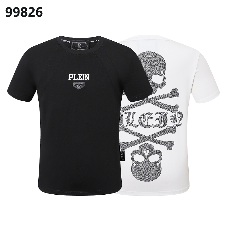P**P Men's Power Dressing Logo Emblem T-Shirt | Black White