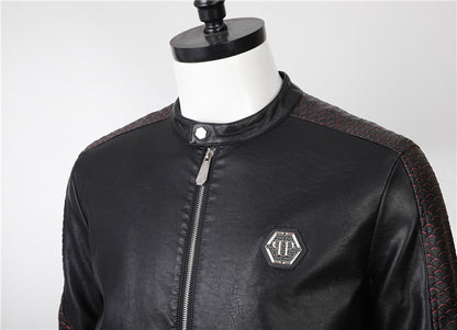 NEW-PP Leather Jacket